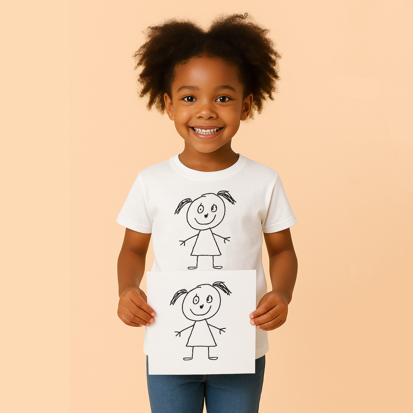 Custom Art Tee Shirt (White)