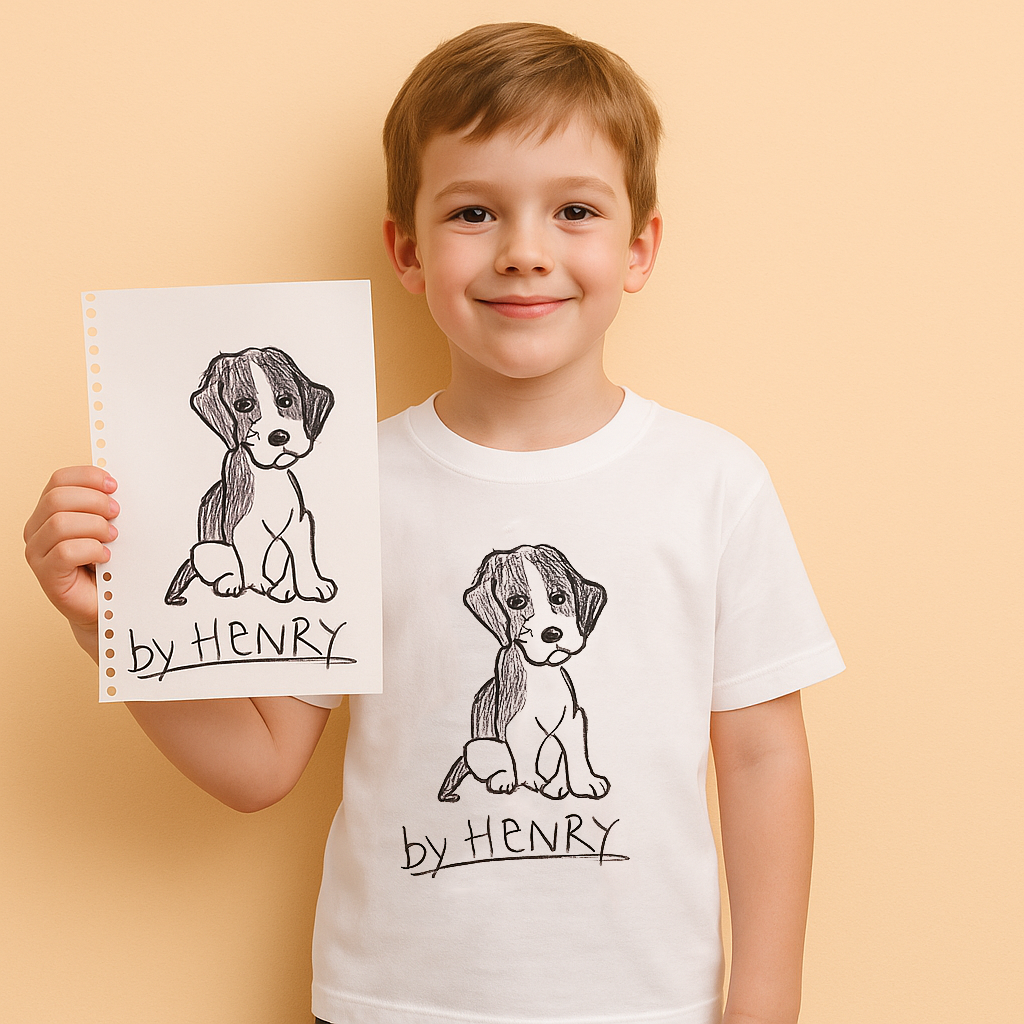 Custom Art Tee Shirt (White)